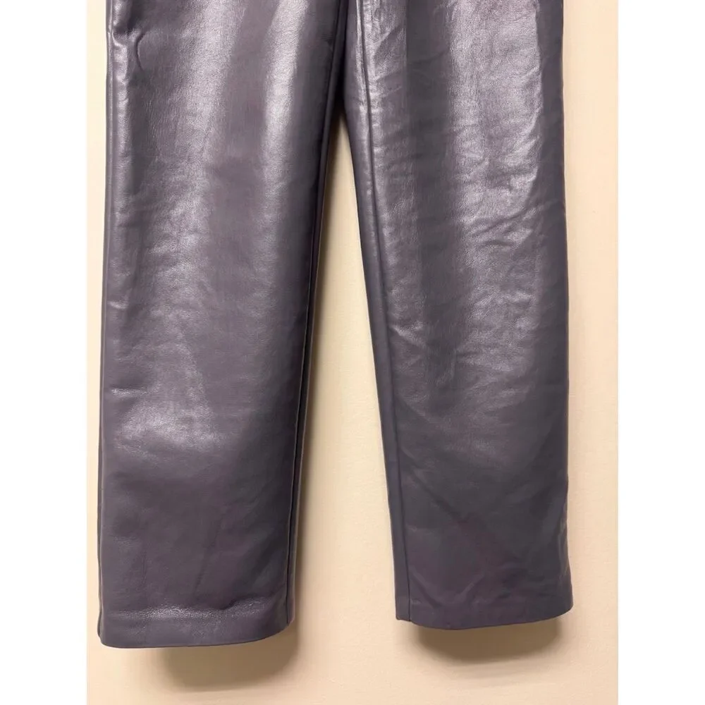 WILFRED The Melina High Rise Vegan Leather Straight Leg 